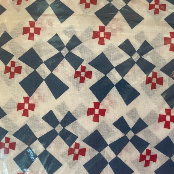 New ikea sheet set queen full folkloyre folk art blue red in package pillowcases - Picture 4 of 4